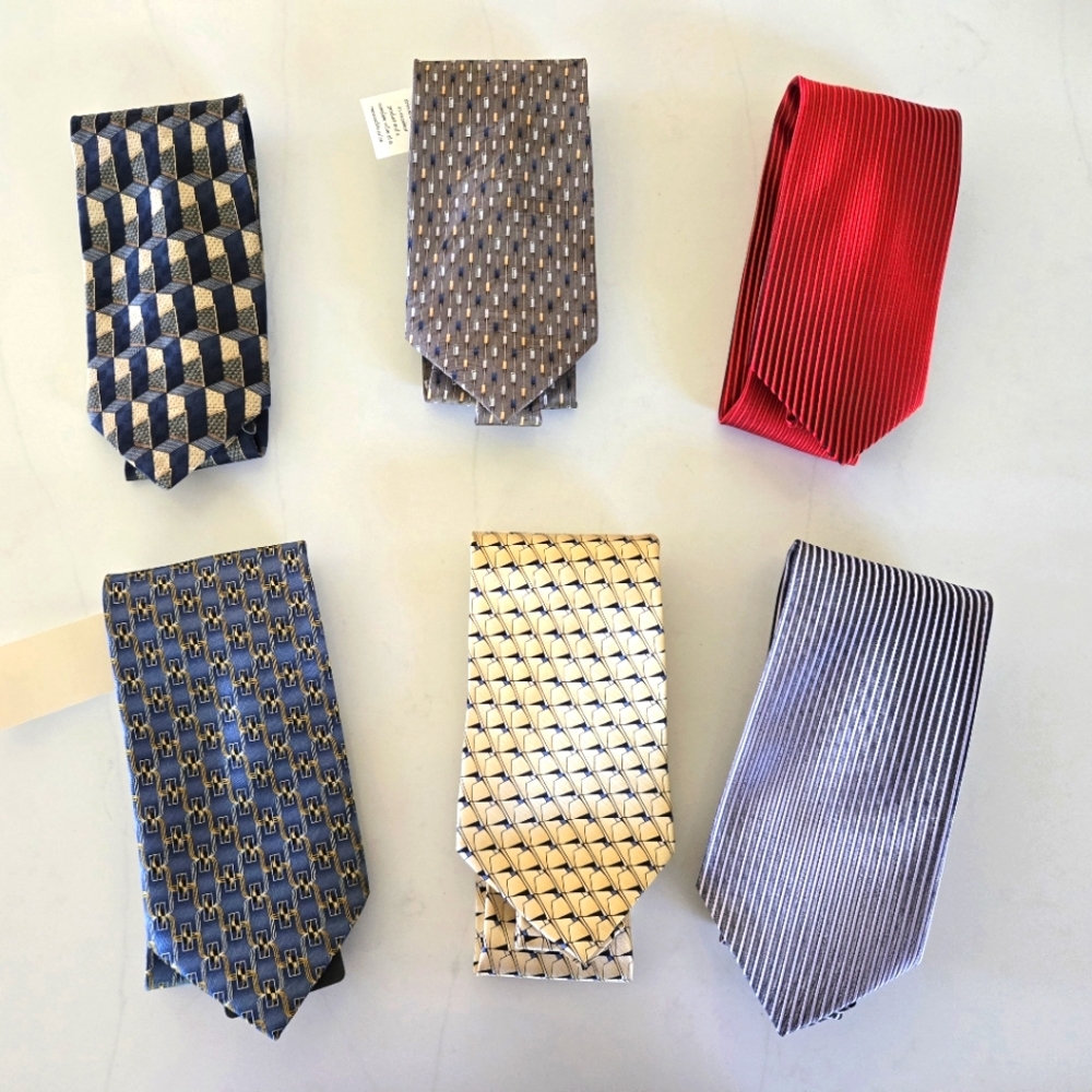Alexander Lloyd Silk Ties. 6-pack. Multicolored.